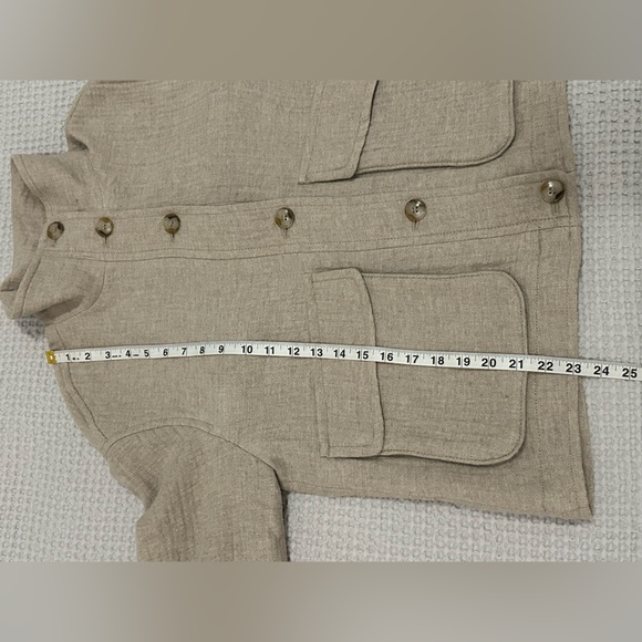 Madewell Clairmont Crop Jacket Women’s S Wool Blend Oversized Barn Jacket Beige - Picture 10 of 15